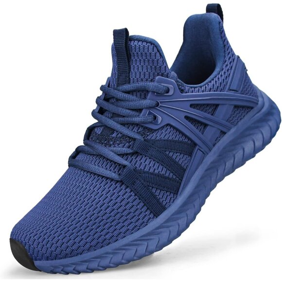 Abboos Women Dark Blue Walking Tennis Lightweight Casual Sneakers for Gym Travel - Picture 1 of 6